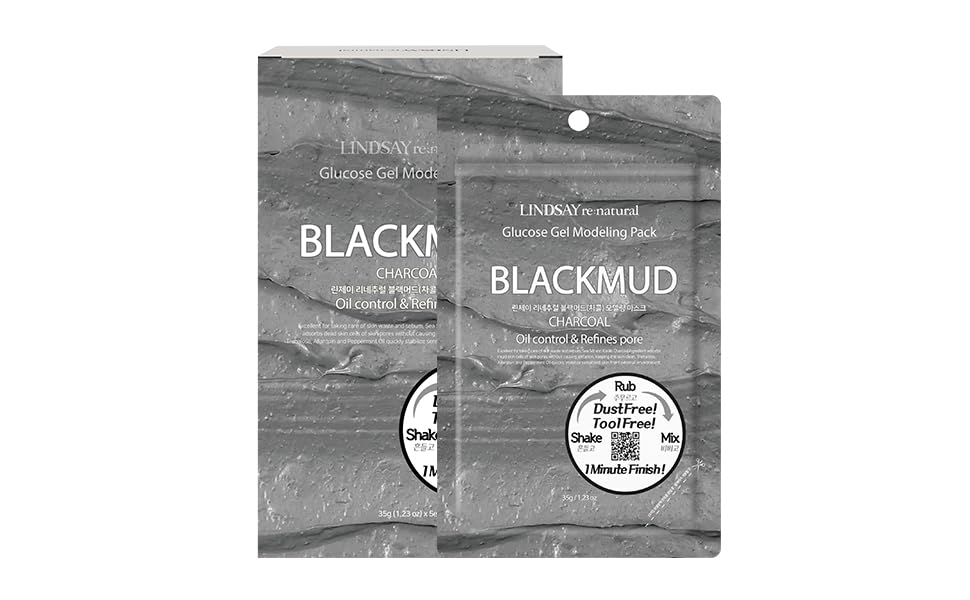 LINDSAY re:natural Blackmud Modeling Mask 35g*5ea