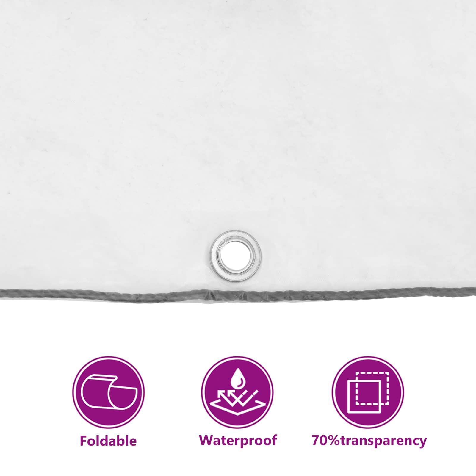 vidaXL Protección de Plantas Transparente 8 x 12 m PE, Jardín y Terraza, Rectangular, Cubierta Moderna de Lona, Protección Exterior, Protección contra Climas y Equipos