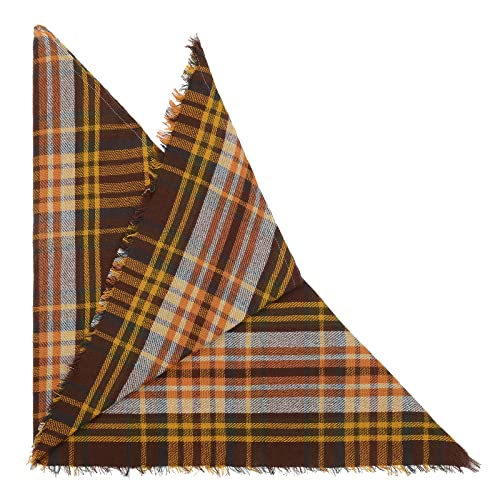 American Trends Scarfs for Women Winter Triangle Scarf Classic Plaid Warm Scarf Soft Scarves Knitted Wrap Shawl3