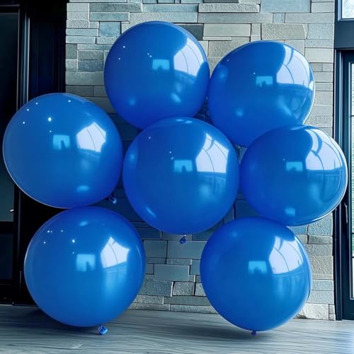 Image of 30 Pack Blue Balloons 36 Inch Blue Latex Large Balloons for Party Decorations and Events