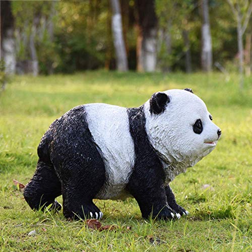 Preisvergleich Produktbild JY&WIN Gartenverzierungen Simulierte Riesenpanda-Figur wasserdichte Harz-Gartenstatue im Freien für Garten-Rasendekoration Landschaftshandwerk Geschenk B: 42 * 21 * 32 cm