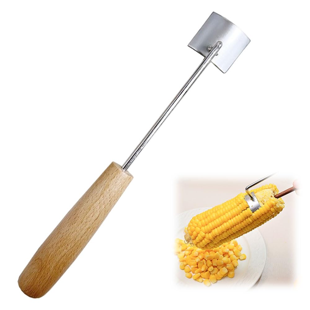 Easy Clean Corn Cob Peeler, 2025 New Corn Peeler for Corn on the Cob Stripper Tool, Corn Cutter Remover Tool Kitchen Gadgets (1 Pcs)