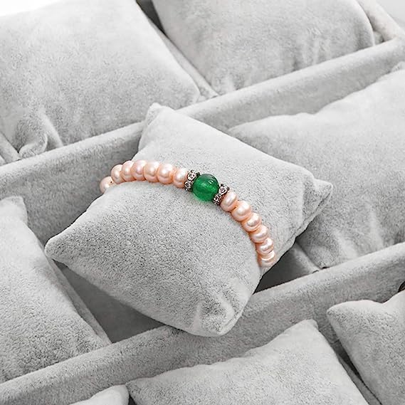 Image of 9 Pillow Watch Step Velvet Jewelry Drawer Organizer Tray Stackable Jewelry Tray