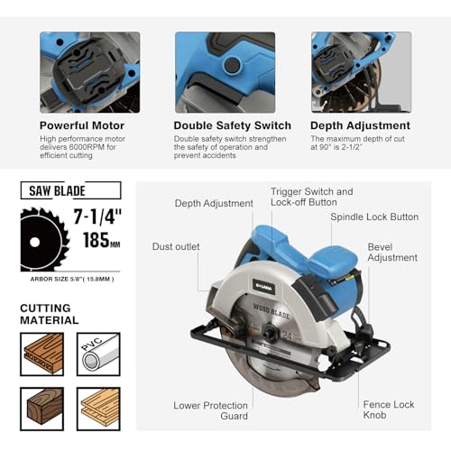 G LAXIA 11A Corded Circular Saw