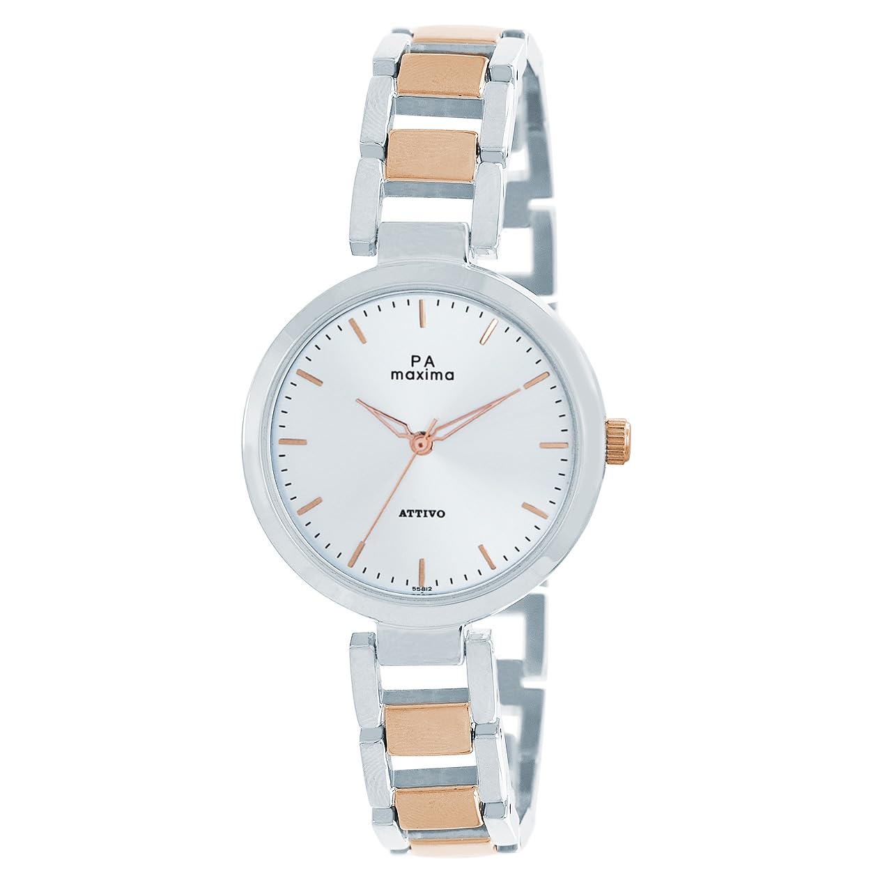 Maxima Brass Attivo Collection Analog Watch for Women 55812Bmlt, Silver Dial, Multi-Color Band (B07Z7Y87M2) Amazon Price History, Amazon Price Tracker