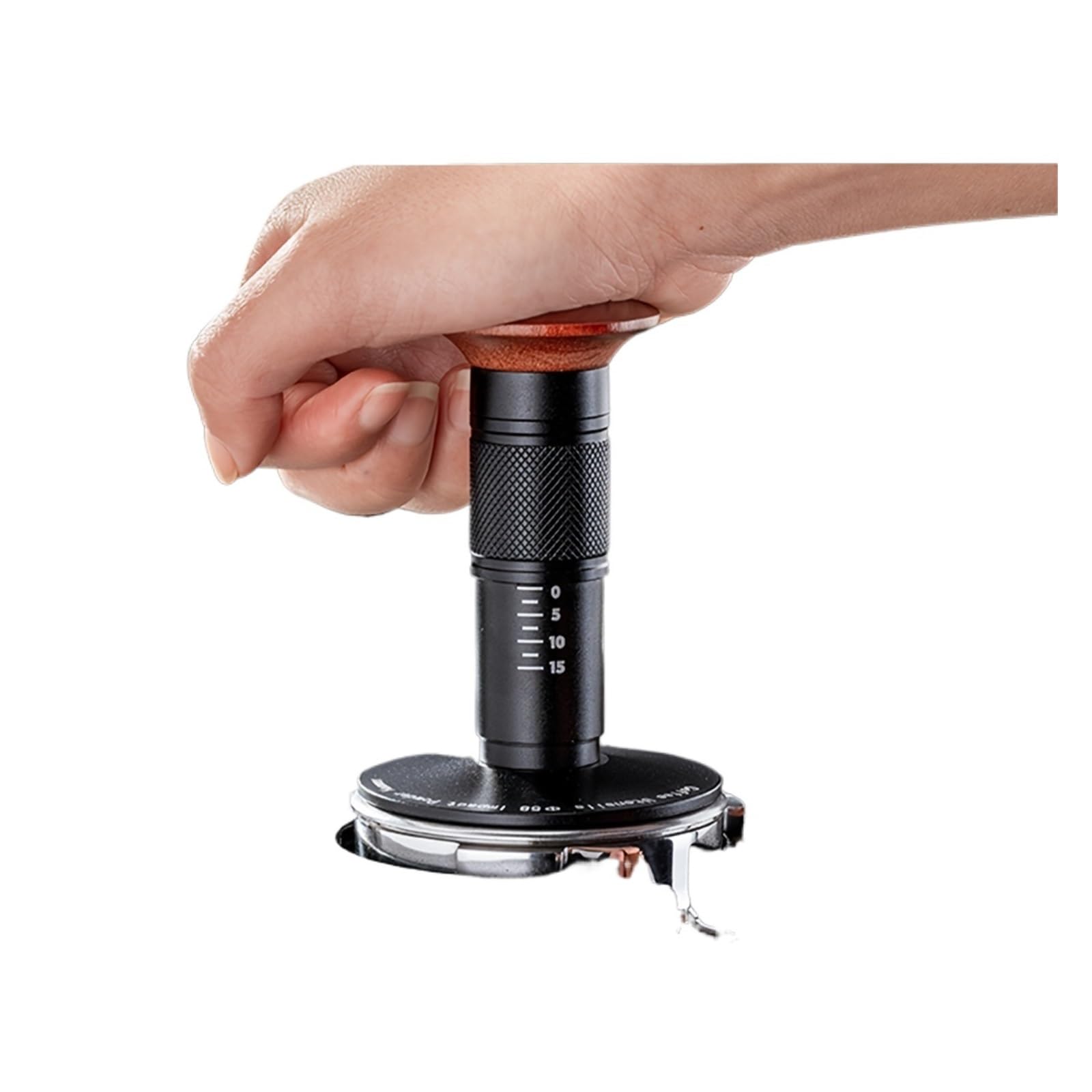 Juego de prensador de café Espresso - Incluye Filtro de Acero Inoxidable de Doble Capa, Herramienta Profesional para Baristas y Uso doméstico (58 mm)
