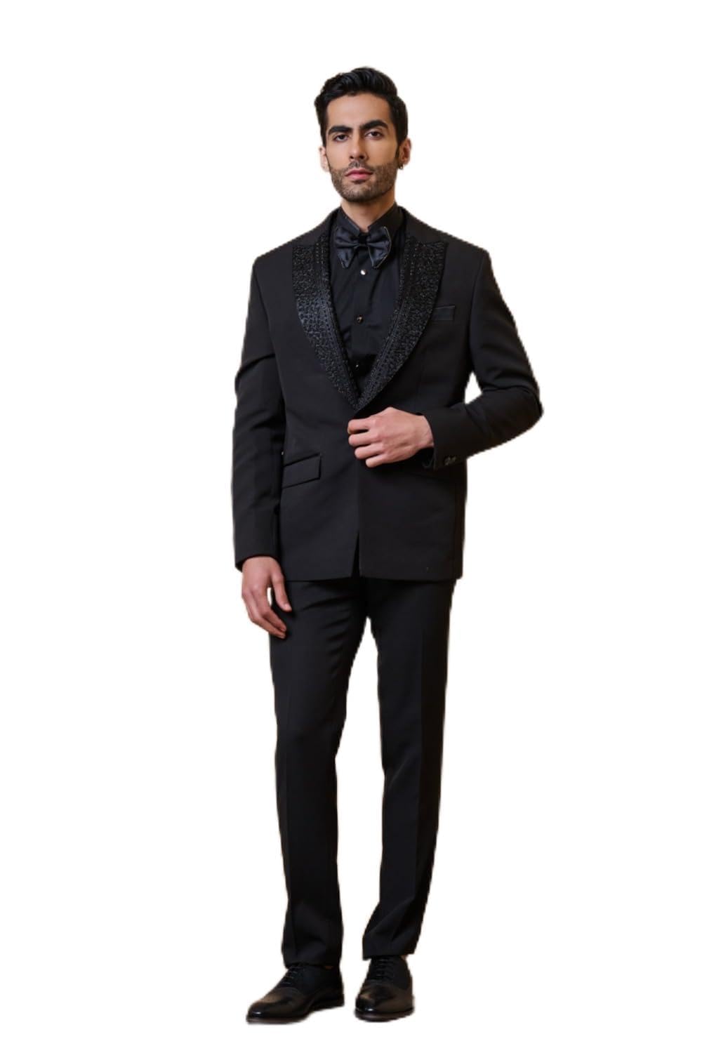 tasva Black Dinner Jacket Set-picture-38