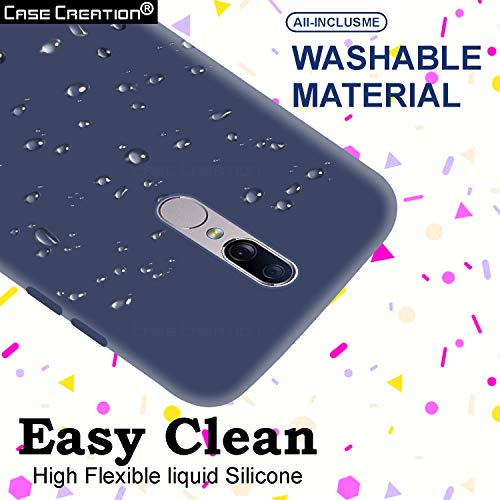 Image of Case Creation Luxurious OG Series for Oppo F11 Case Cover,Anti-Dirty Slim Case Frosted Matte Cute Candy TPU Raised Bezel (Splash of Color) Back Cover for OppoF11 -Navy Blue