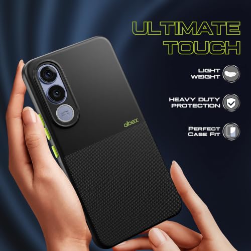 Image of AIBEX Premium Back Cover Case Compatible for Vivo V70 FE 5G | Scratch & Drop Tested Shockproof Matte Texture Case with Soft Microfibre Lining | Slim Fit Cover with Anti-Scratch Finish - Black
