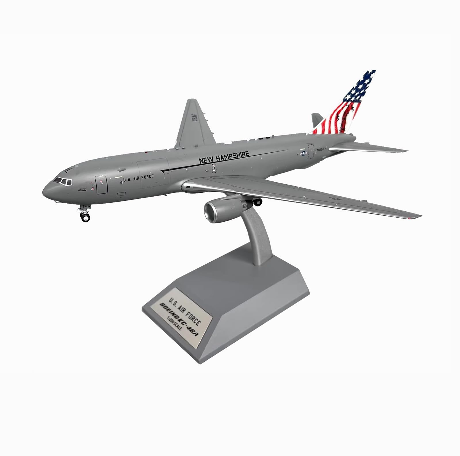FMOCHANGMDPMilitary Fighter Alloy Die Cast Model, 1/200 Scale USAF KC-46A Aerial Refueling Aircraft Model, Adult Toys And Decorations, 9.6 x 9.4Inchs