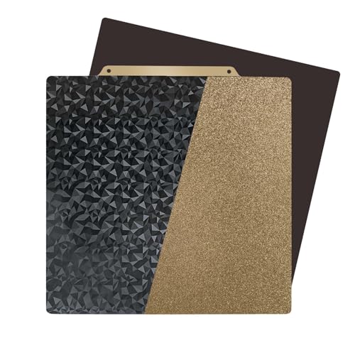 Ideaformer 235x235mm Impressão Dupla Face Suave PEO + Texturizado PEI Flex Spring Build Surface Sheet Heatbed para Ender 3/3 Pro/ 3 V2/ 5/5 Pro/Neptune 3 Pro/Voxelab Aquila/C2/X2/(com base magnética)