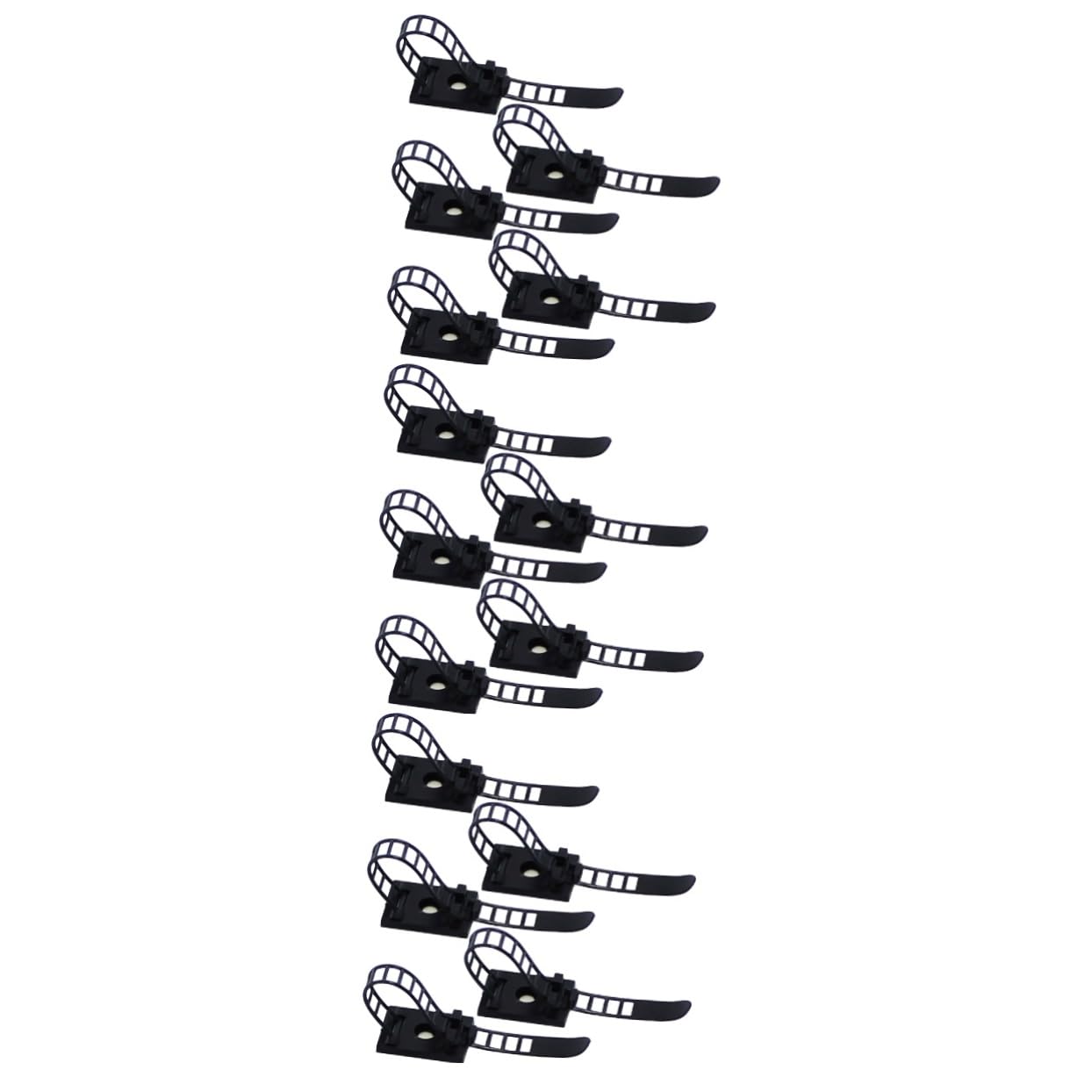 Housoutil 3 Sätze Verstellbare Kabelklemmen Kabelclip Kabel-organizer Kabelhalterklemmen Dsl-kabel Selbstklebende Drahtklammern Kabelhalter-organizer Usb-kabelhalter Black 50 Stück * 3