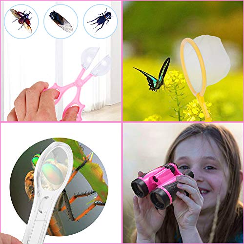 Anpro 25Stk Kinder Outdoor Exploration Spielzeug, Abenteur Spielzeug Kit Fernglas Set Outdoor Adventure Set mit… – Bild 4
