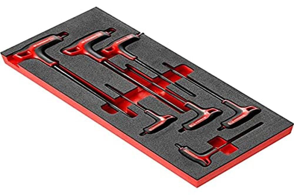 Facom Men's Black / Red - Torx Wrench Tool Module With T-Handle - Modm.89txa - Foam Tray - Allen Wrenches - Robust And Durable Material - Tool Set For Professionals And Enthusiasts