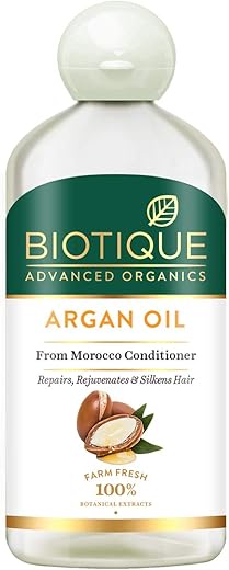 Biotique Argan Hair Oil from Morocco Non Sticky Hair Oil , 200 ml | Frizz – Free & Stonger Hair , Da