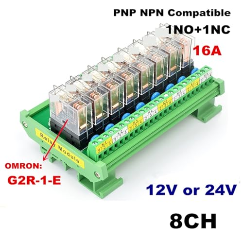 Module relais 8 canaux 24V pour la domotique et automatisation de bâtiment