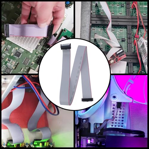 Conector IDC de 16 pines con cable plano 45 cm 6 piezas miniatura 3
