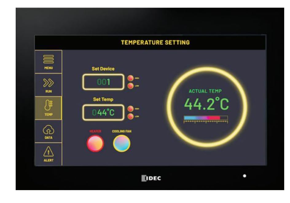 Image of HG2J-7UT22TF-B, TFT Displays & Accessories 7 inch PCAP TFT Color HMI