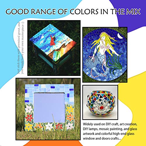 image for Hilitchi 1lb Various Color Various Shape Glass Mosaic Tiles Mosaic Pie