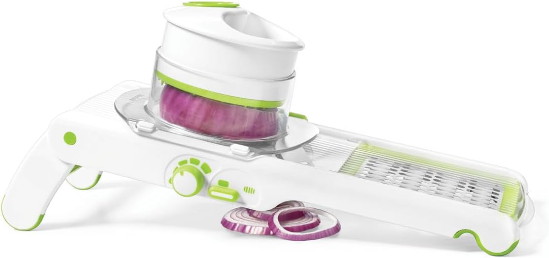 Starfrit PRO Mandoline Versatile, EasytoUse Slicer and Grater with 4 Settings, Sharp Blades