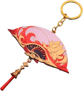 Sealeekuchi Starrail 4 inches Folding Fan Keyholder Toy Goods Miniature Alloy Metal Decoration Moe Goods Sword Equipment Interior Parallel Import