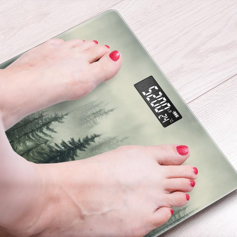 Báscula digital de baño precisión 400 lbs con pantalla LED miniatura 6