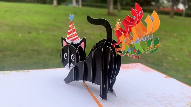 Amazon | 飛び出すメッセージカード 多目的 グリーティングカード 立体