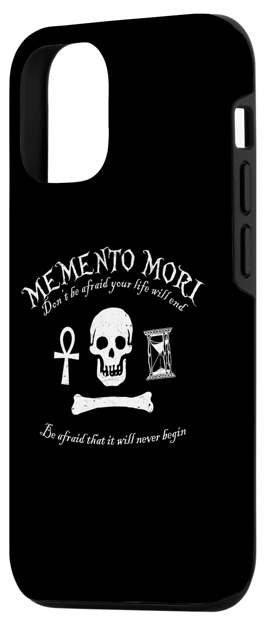 iPhone 13 MEMENTO MORI Remember You Must Die Dark Grim Bold Case - Image 2