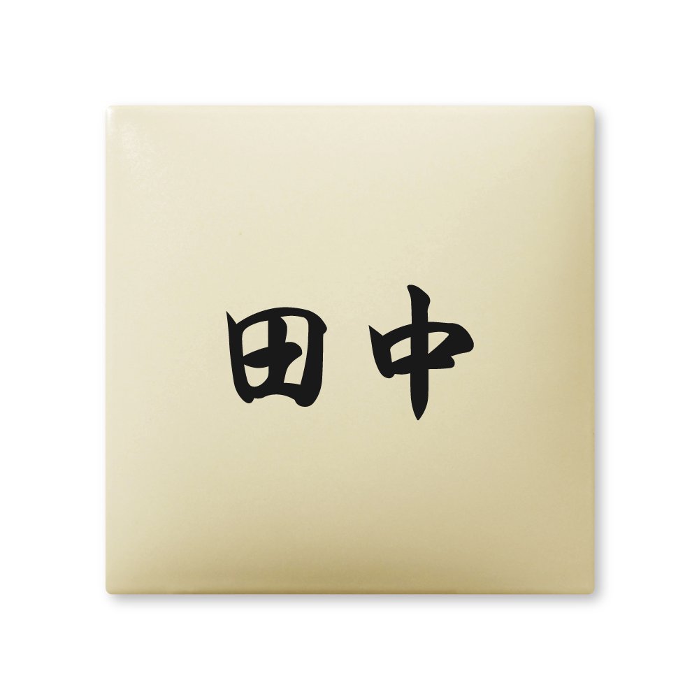 田中さま表札いかがですか？ Amazon | 丸三タカギ 彫り込み済表札 【 田中 】 完成品 アークタイル