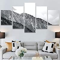 SIGNWIN 5 Panel Canvas Wall Art Duotone Forest for Home Decorations Ready to Hang - 60