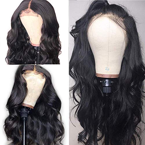 Andrai Hair Lace Front Wigs Glueless Natural Wavy Body Wave Synthetic Heat Resistant Fiber Hair Wig With Baby Hair For Black Women