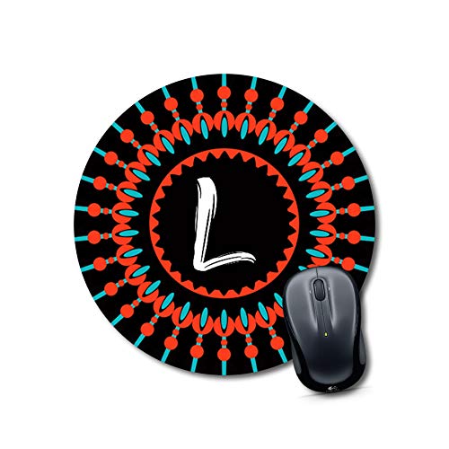 Anuman007 mouse pad jumbo Alphabet L Mouse pad Round Mouse Pad for Laptop/pc (9X9 Inches) Buy