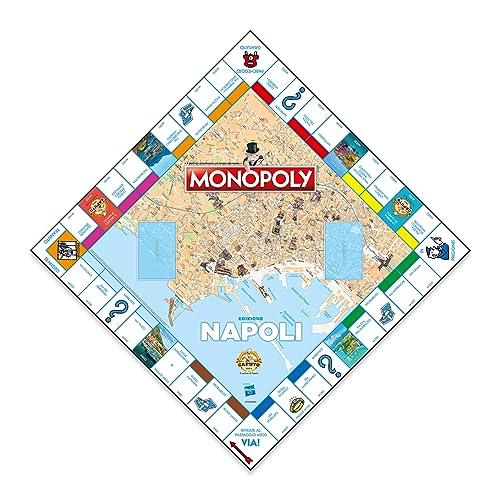 Winning Moves Monopoly Napoli City - Jeux de société, Jeux de société pour Adultes, Jeux de société pour Enfants, Jeux de société pour 2, 2 à 6 Personnes, âge 8+ – Image 3