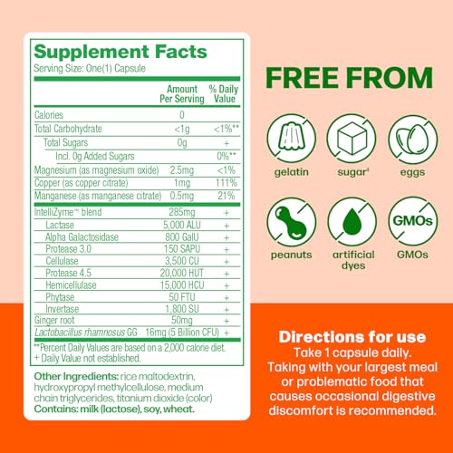 Culturelle Probiotics Bloating & Gas Defense, Digestive Enzymes 30 Count - image 4