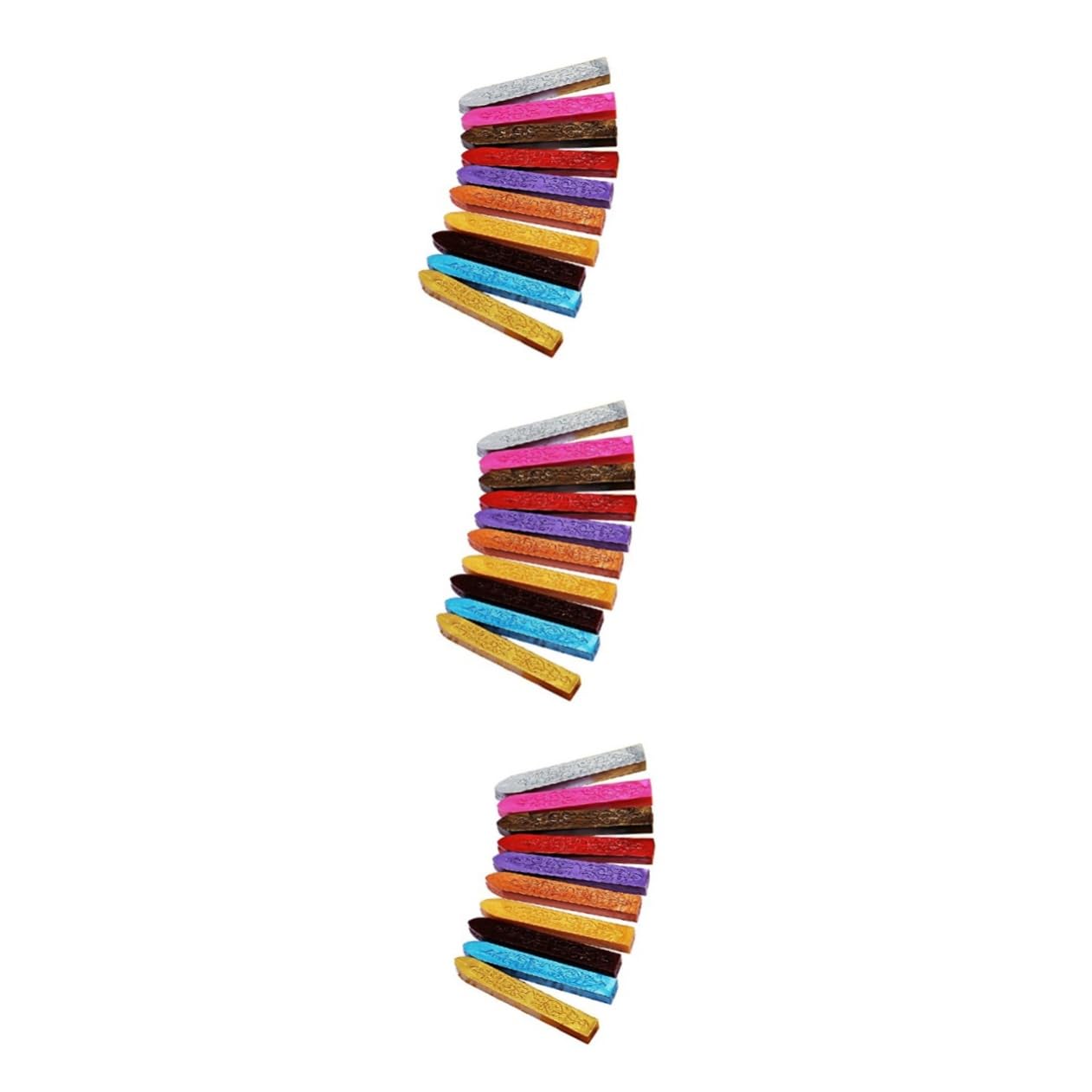 STOBOK 3stücke Farben Antike Geschnitzte Wachssticks Für Retro Vintage Siegelstempel Teiliges Stabil Docht Zum Versiegeln Von Briefen Und Flaschen