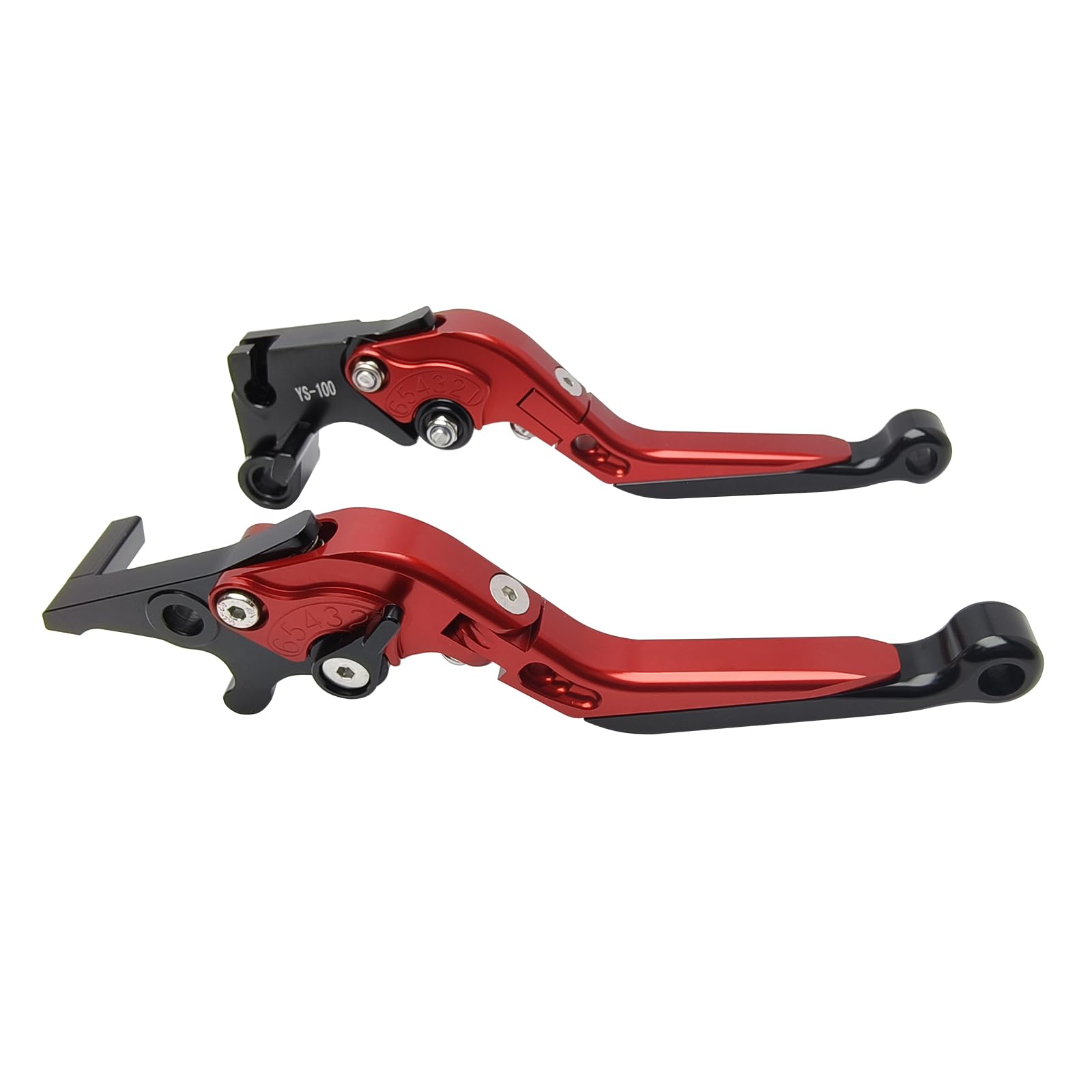 Brake Clutch Lever Set Replacement for Yamaha MT-03 MT03 FZ-03 FZ03 2015-2023 / YZF R3 R25 2015-2023 Aluminum Adjustable Extendable Motorcycle Handlebar Levers(Red)