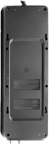 Miniatura 3 de Tripp Lite TLP128TTUSBB - Regleta protectora contra sobretensiones de 12 tomas 2 puertos de carga USB y 6 tomas de corriente cable de 6 pies 790