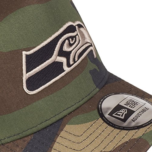 New Era Adjustable Trucker Cap Seattle Seahawks Wood Camo - vue 4