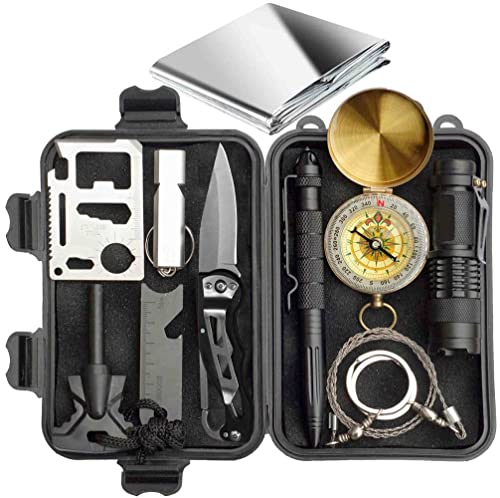Kit de sobreviv&ecirc;ncia 11 em 1 &ndash; Presente para homens, pai, marido, pai, m&atilde;e, namorado, presente...