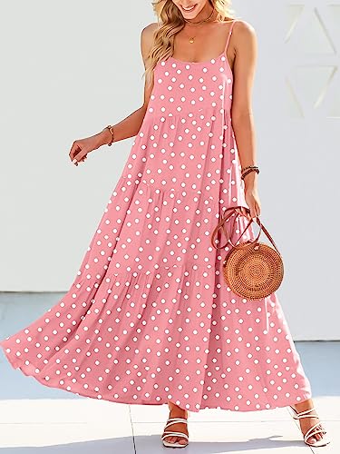 Image of ANRABESS Women Summer Casual Loose Sleeveless Sundress Spaghetti Strap Flowy Boho Linen Beach Vacation Maxi Long Dress