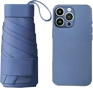 Mini Folding Windproof Travel Umbrella Cute Small Umbrella for Sun and Rain 99% UV Protection Compact Lightweight Portable...