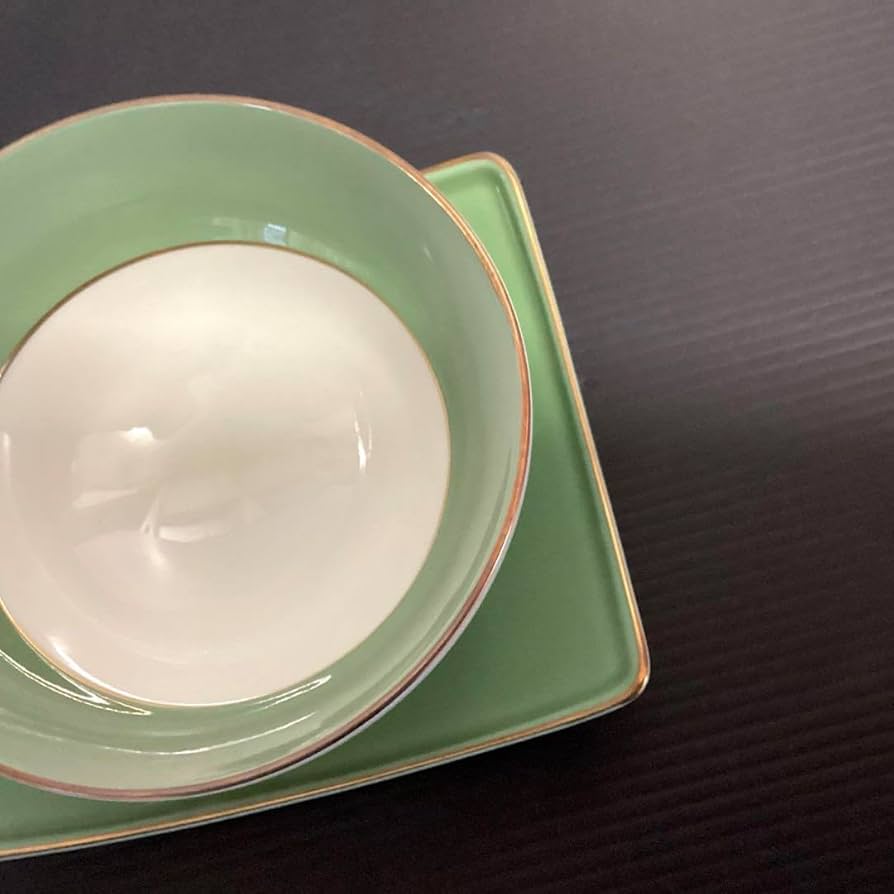 深川製磁　君島一郎デザイン蓋付き湯呑み　茶碗銘々皿　各5点セット 深川製磁 君島一郎デザイン蓋付き湯呑み 茶碗銘々皿 各5点セット