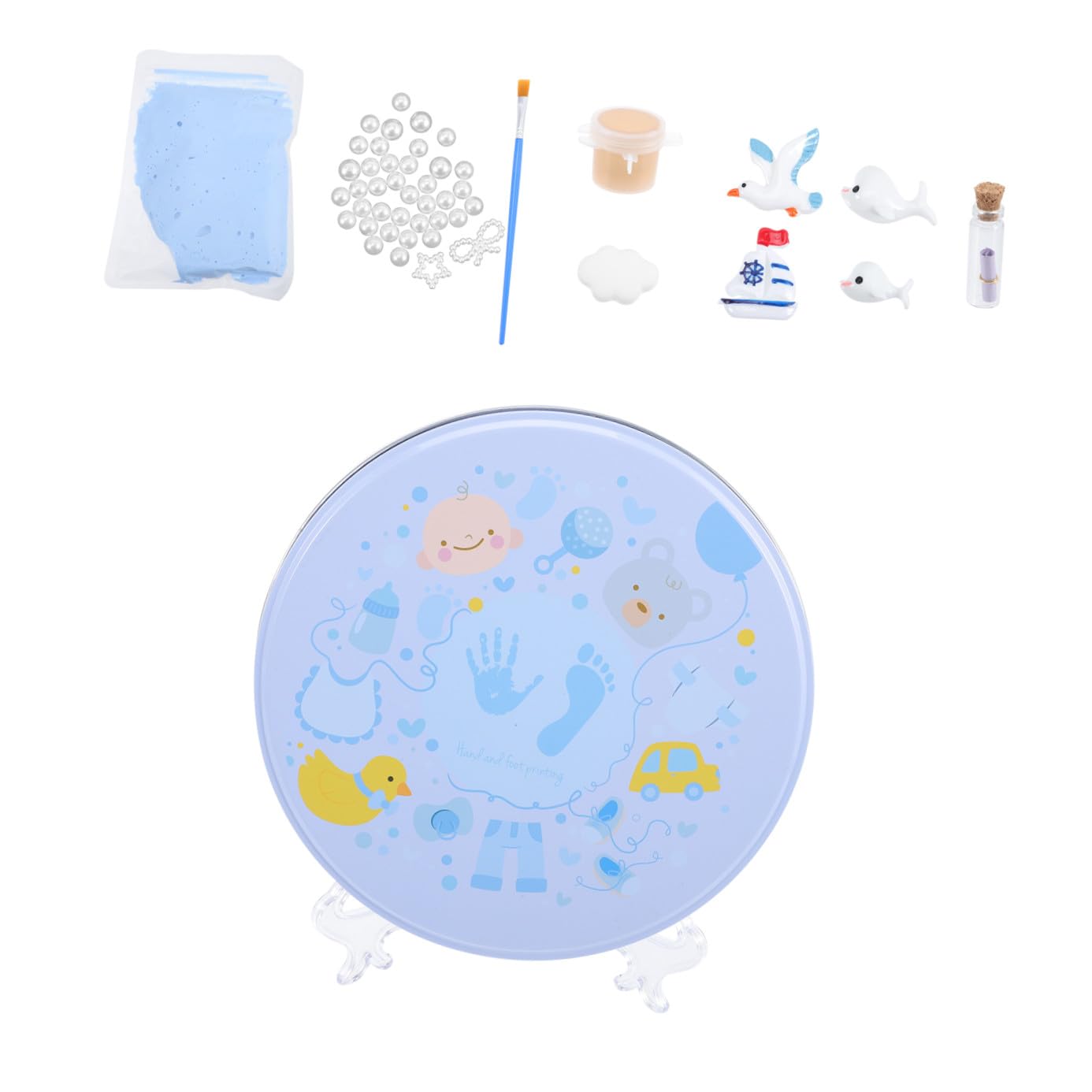 Toddmomy Tinta Para Manos y Pies De Recién Nacido Kit De Recuerdo De Para Bebés Decoración De Capturar Momentos Especiales El Primer Año De Vida