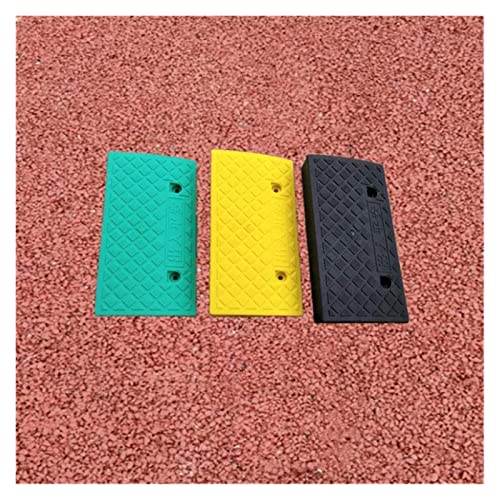 Rampas Livianas de Plástico, Alfombrillas Antideslizantes para Escaleras, Rampas Portátiles para Bicicleta y Scooter - Color Negro, Verde y Amarillo, Tamaño 50 x 27 x 11 CM miniatura 4
