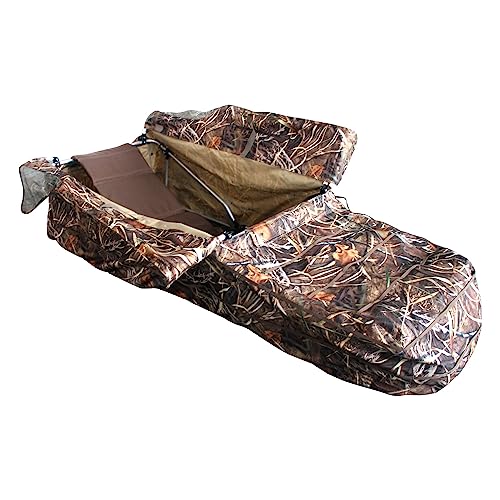 THUNDERBAY Lay Flat Duck Blind, 70' Long 27.5' Wide 16.5' Tall, Aluminum Frame Duck Blind
