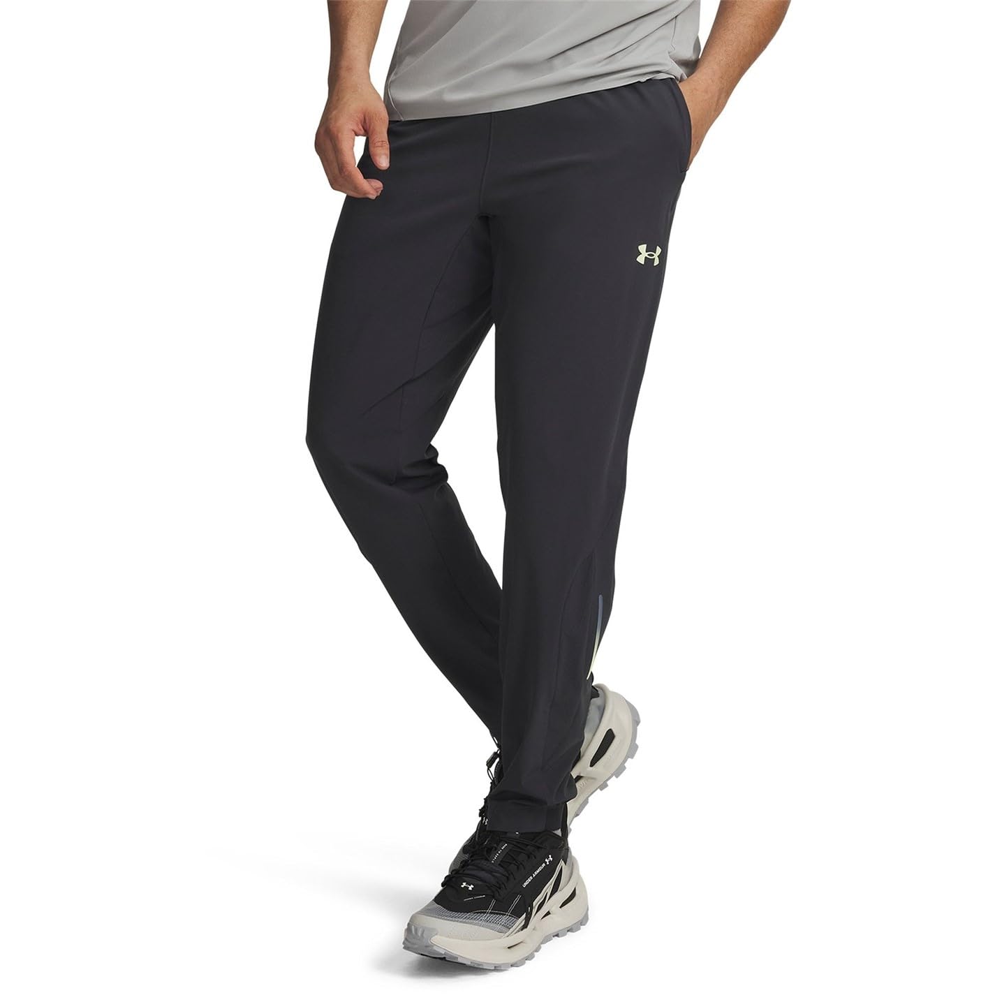 Under Armour Mens Trail Run Pant Grey/Green M