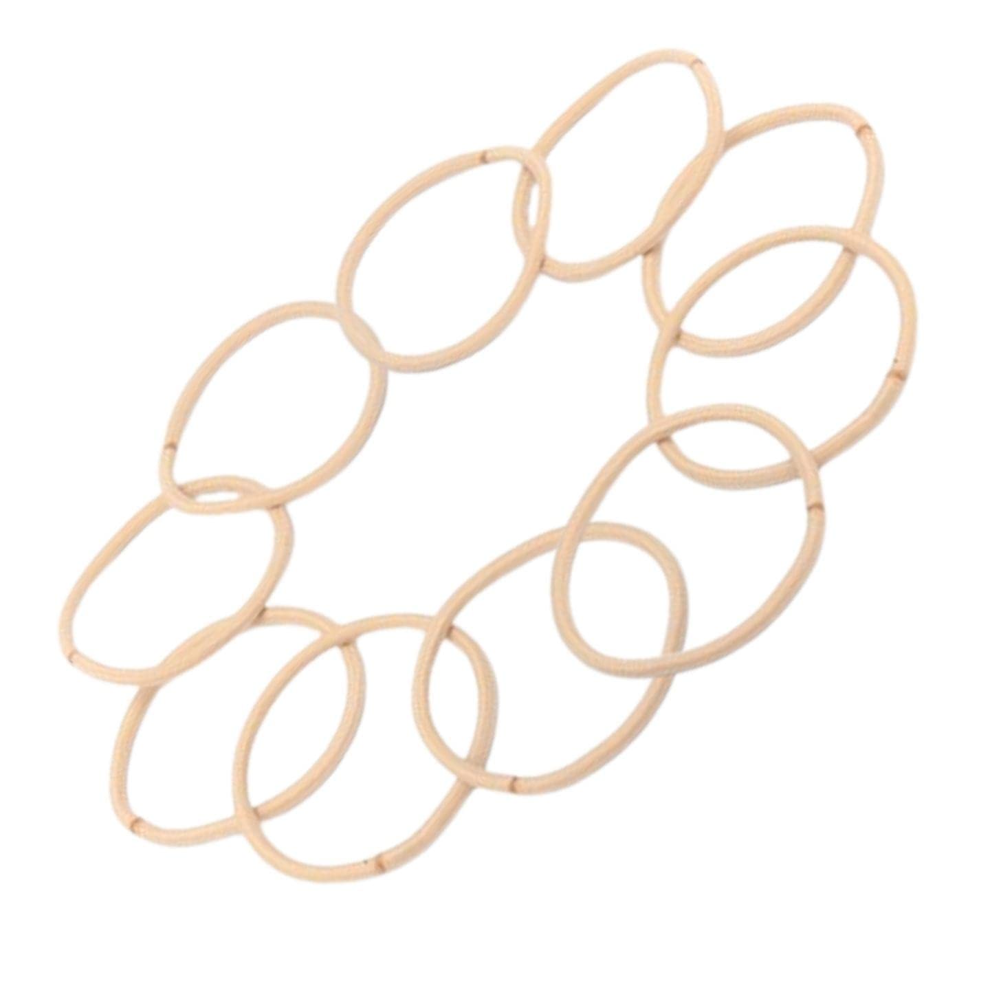 Topkids Accessories Hair Bobbles for Girls and Women, Hair Elastics Hair Bands for Girls Hair Ties Ponytail Holders Hair Accessories for Women Rubber Bands for Hair (10pcs Blonde)