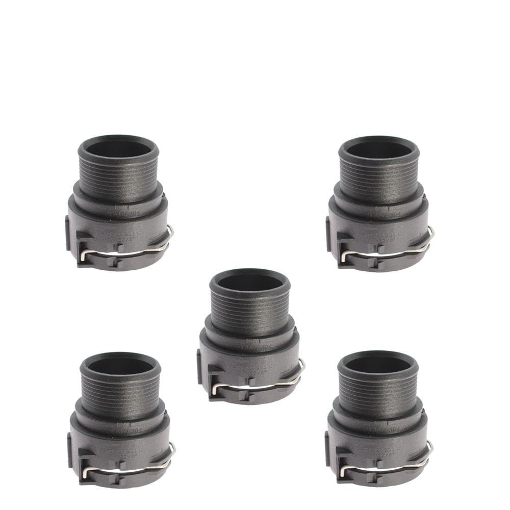 Bcdskzavu 5 Pcs 1/2/5/10 Coolant Hose Connector Flange Fit For A4 S4 A5 S5 Q7 A8 S8 A6 S6 A7 4F0122293c 3B0122291k(5 Pcs)