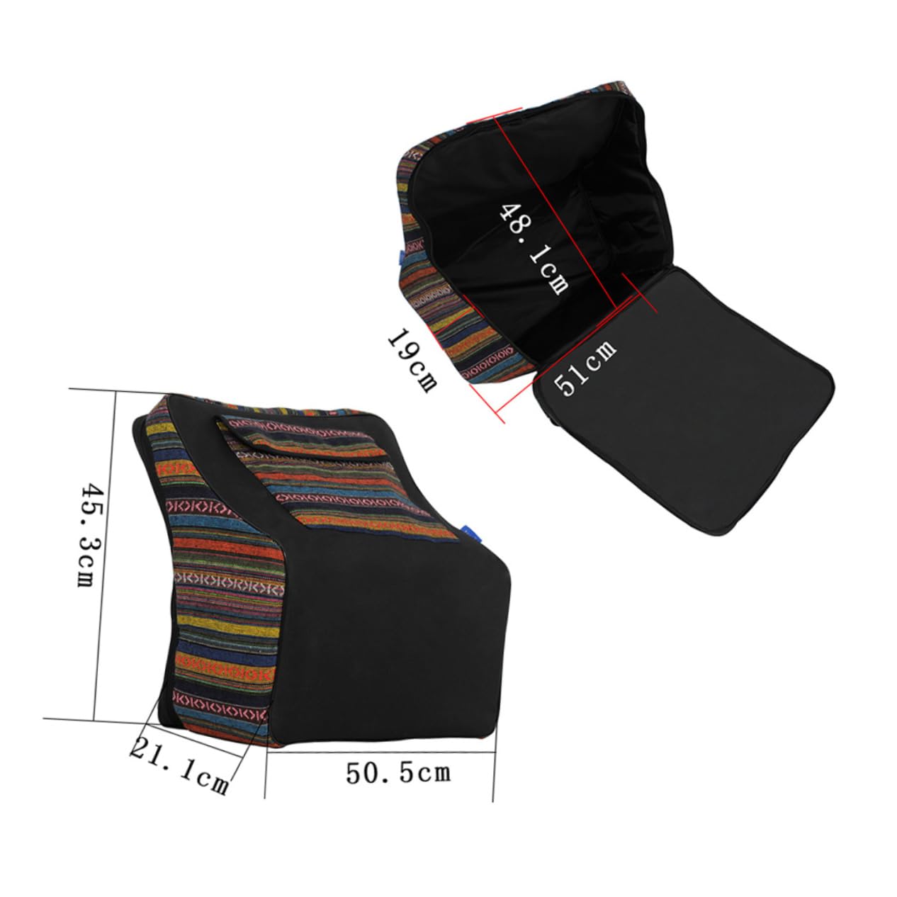 HEMOTON Carrying Bag Gig Bag Original Electric Guitar Organized Comfort Ergonomic Black