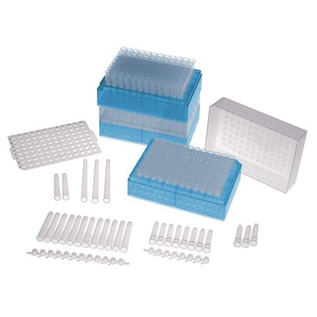 ThomasTN0946-C08B Polypropylene MTS Cluster Tube Convenient Packs, 8-Strip, Natural, 1.1 mL Volume, Bag (Pack of 120)